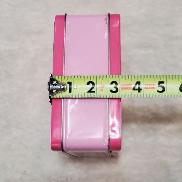 Hello Kitty Pink Tin with Handle, Approximately 7" x 6.5" x 3" - Picture 4 of 7